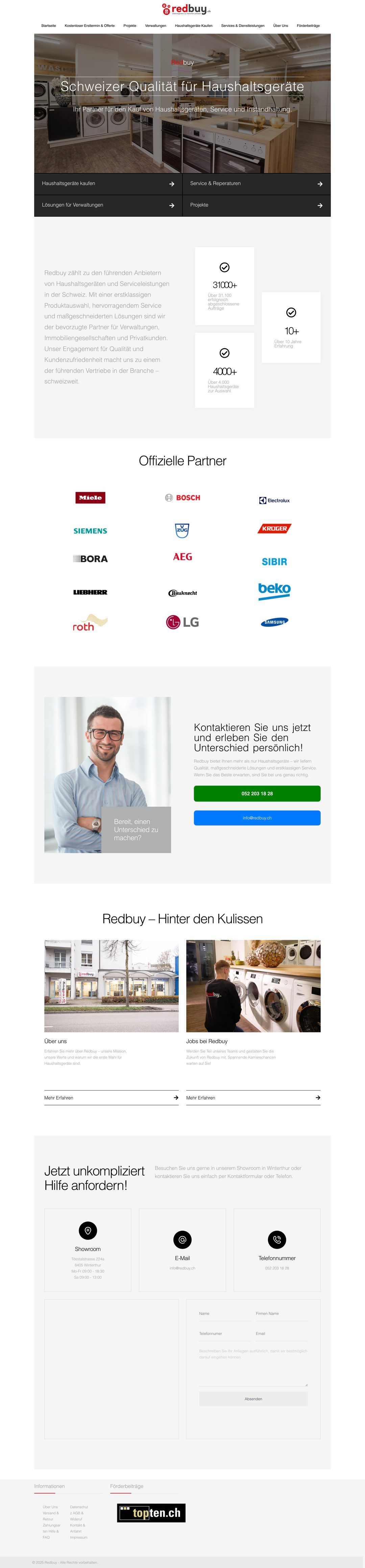 Website von Redbuy